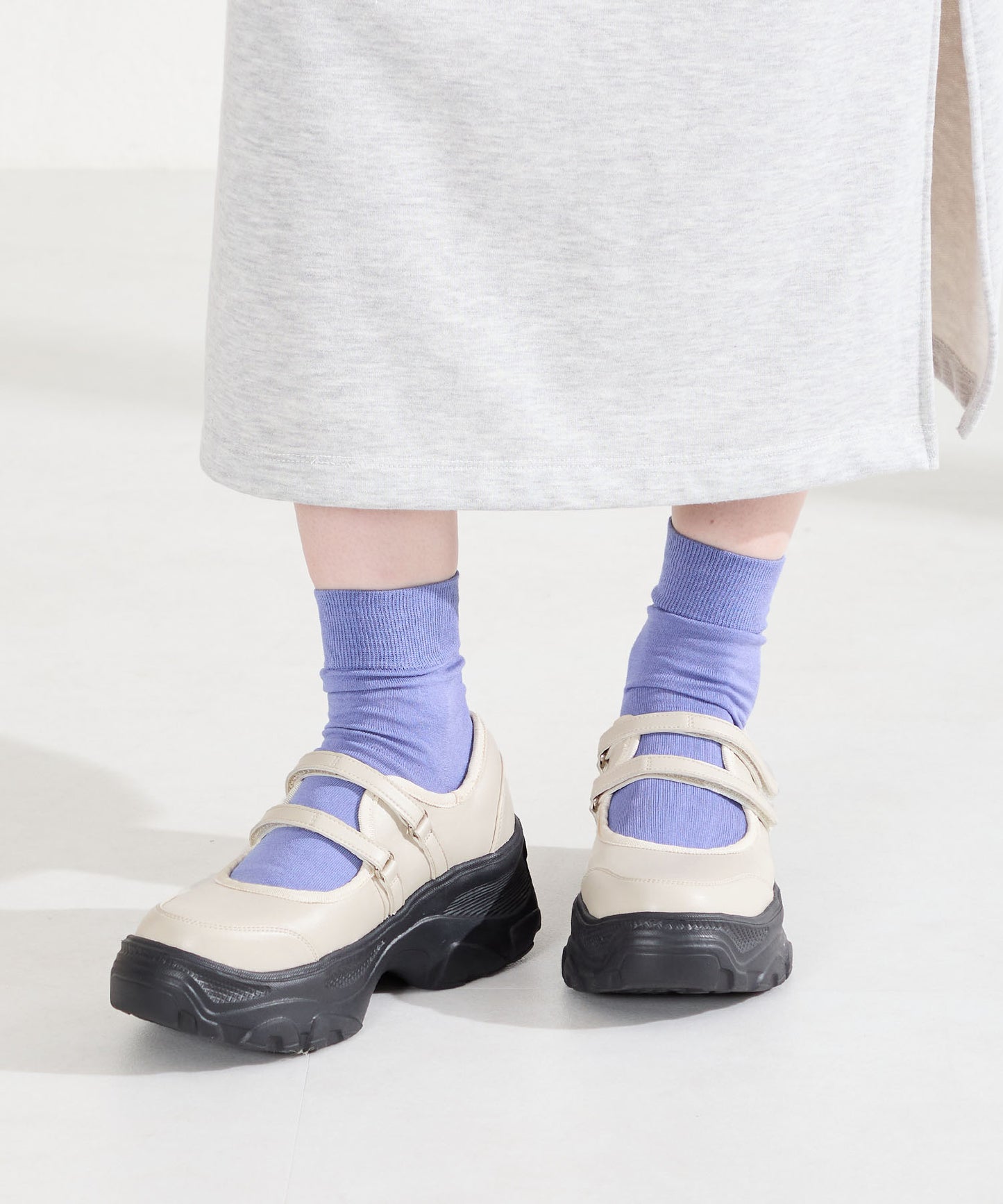 【WEB先行予約/2月中旬発売予定】スニーカーソールメリージェーンシューズ/61115