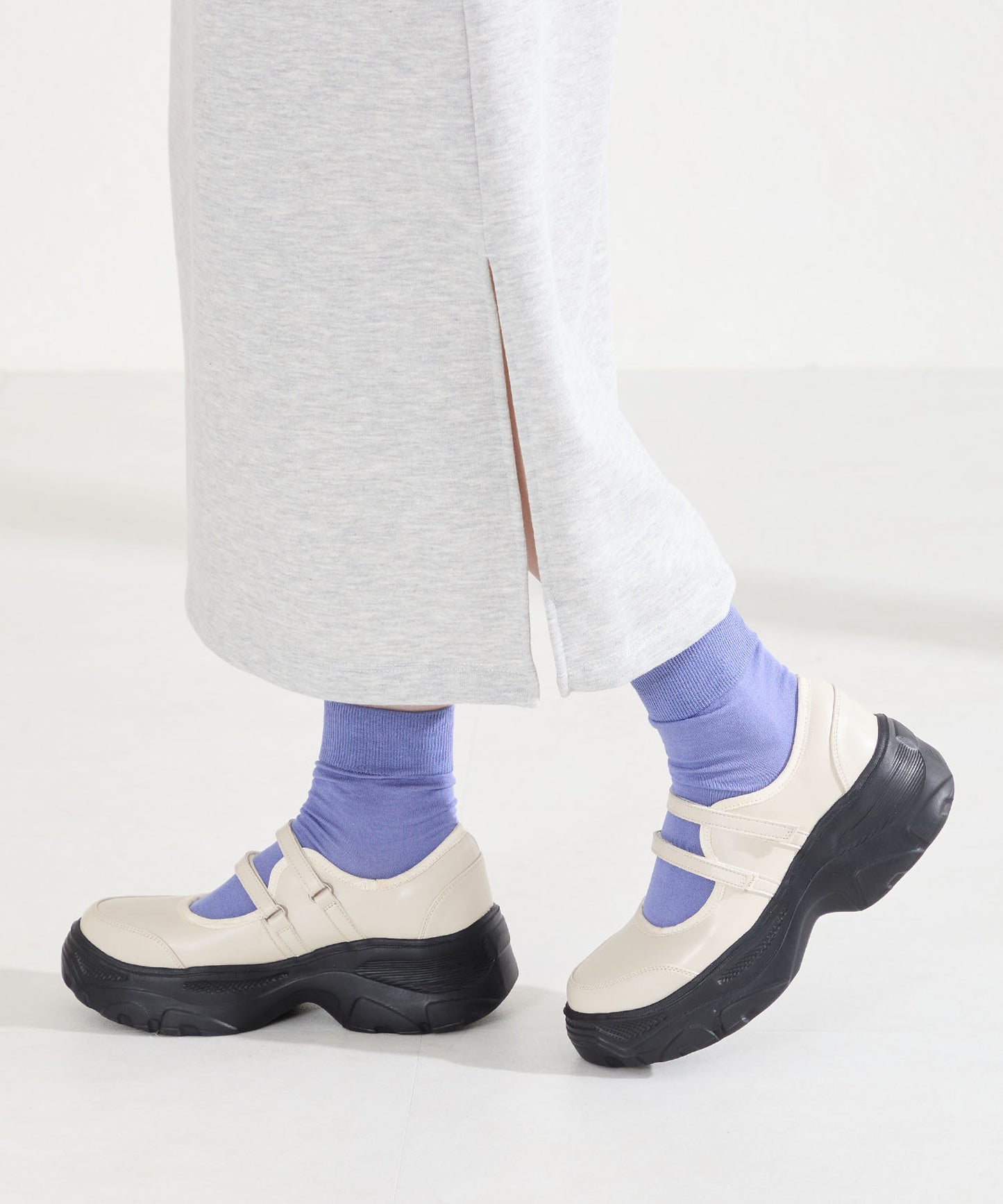 【WEB先行予約/2月中旬発売予定】スニーカーソールメリージェーンシューズ/61115