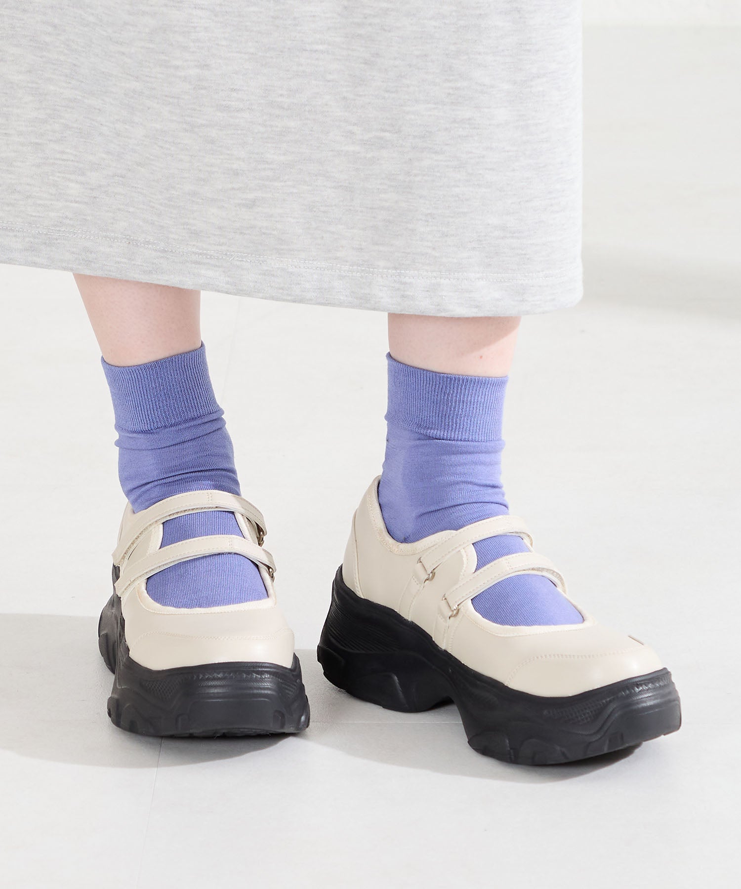 カタログ掲載アイテム】スニーカーソールメリージェーンシューズ/61115