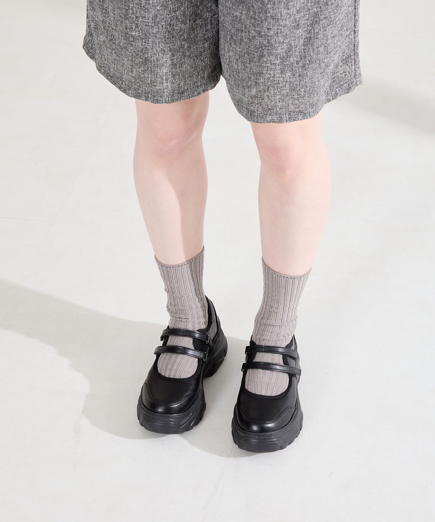 【WEB先行予約/2月中旬発売予定】スニーカーソールメリージェーンシューズ/61115