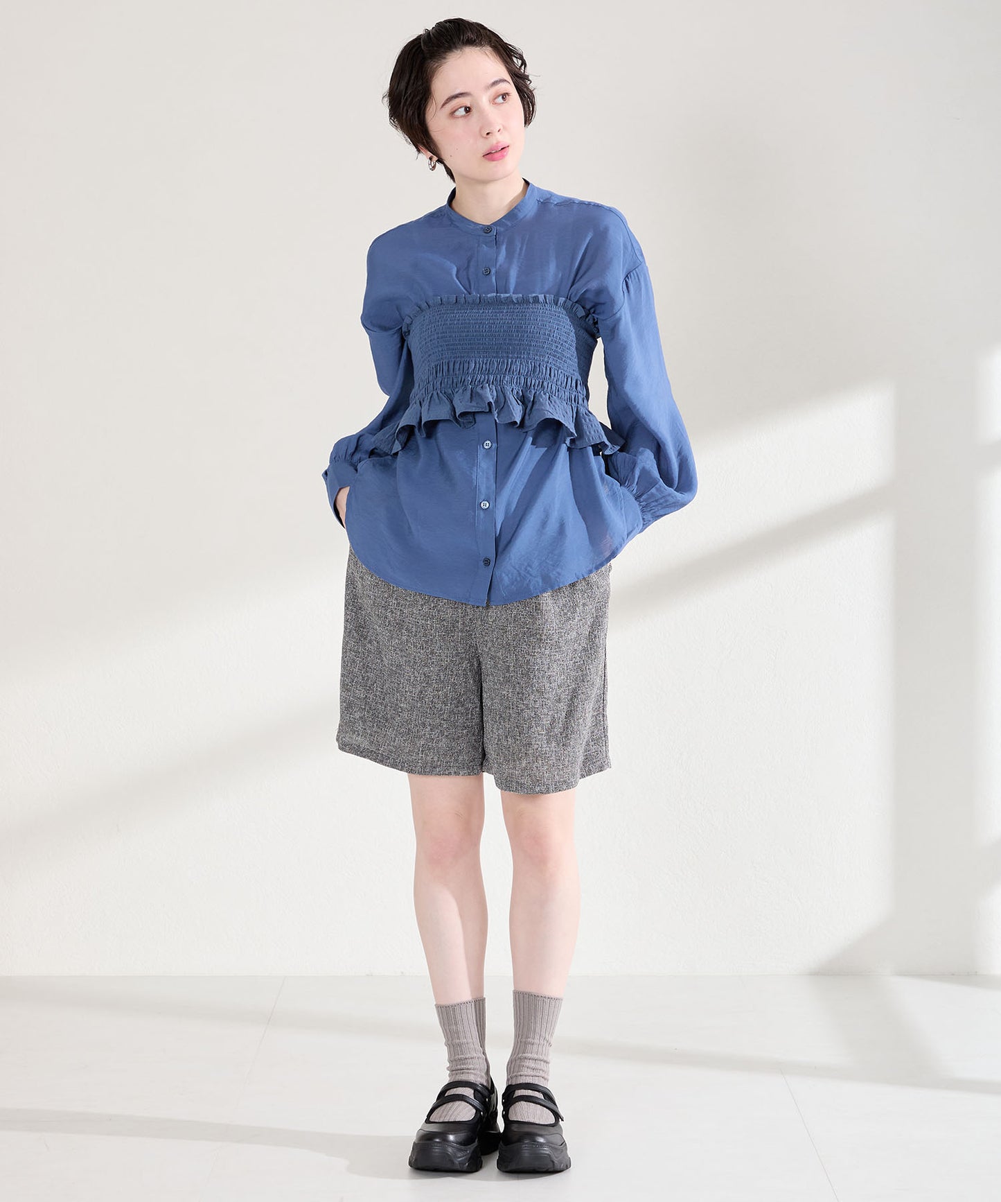 【WEB先行予約/2月中旬発売予定】スニーカーソールメリージェーンシューズ/61115