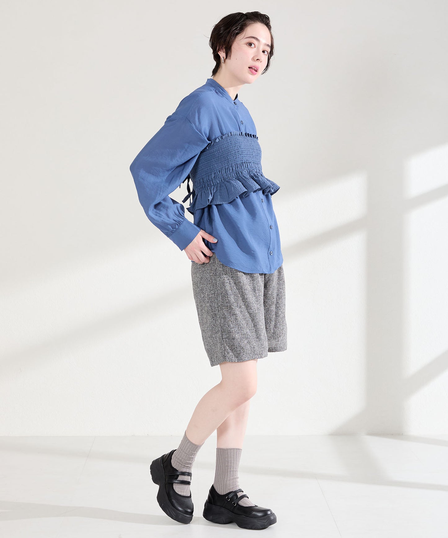 【WEB先行予約/2月中旬発売予定】スニーカーソールメリージェーンシューズ/61115