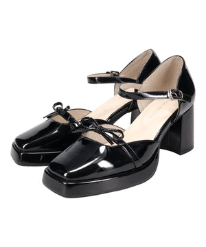 カットデザインプラットフォームパンプス/61116