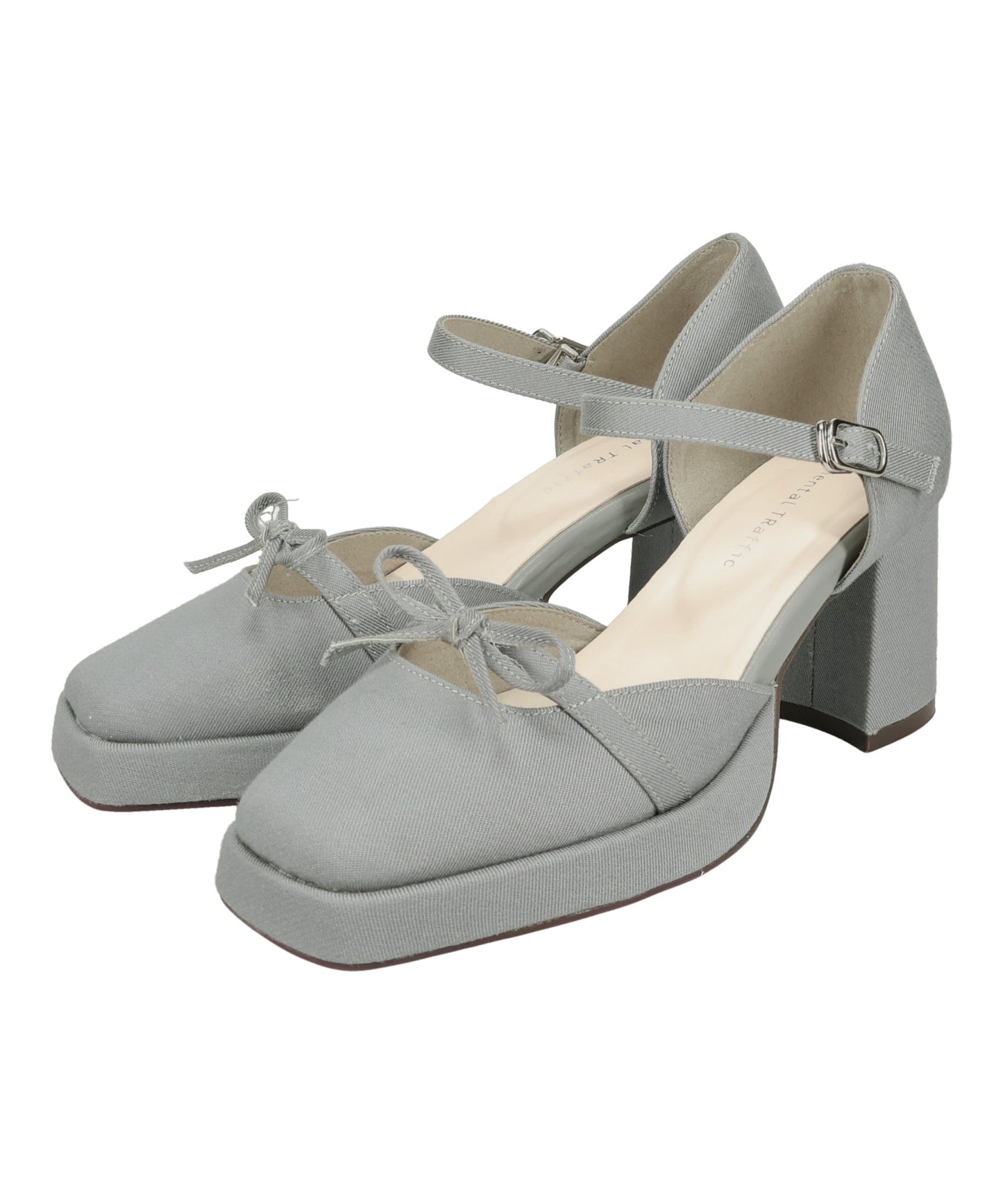 カットデザインプラットフォームパンプス/61116