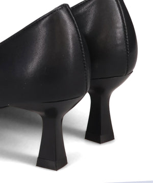 変形リボンモチーフヒールパンプス/61117