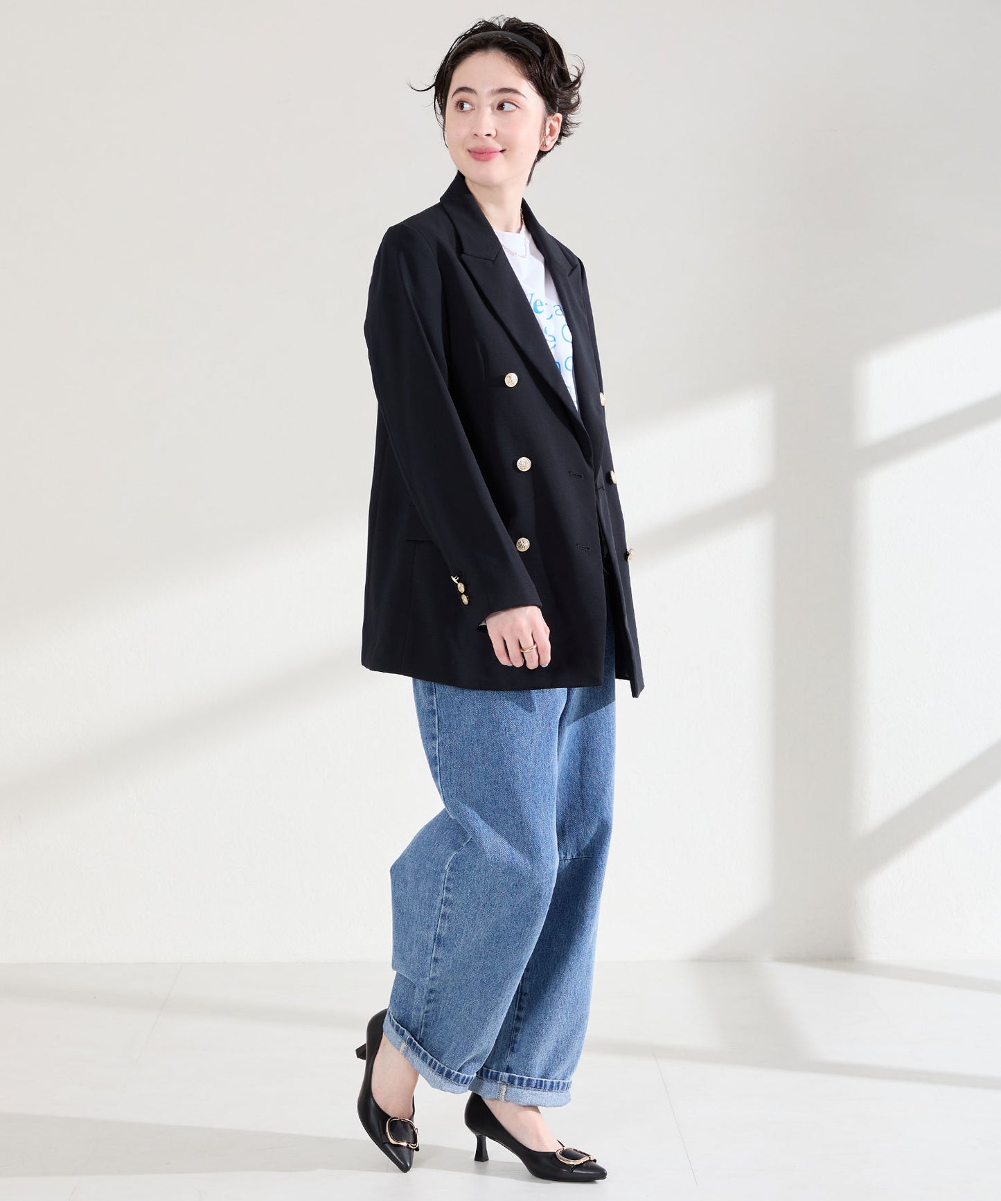 変形リボンモチーフヒールパンプス/61117