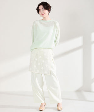 変形リボンモチーフヒールパンプス/61117