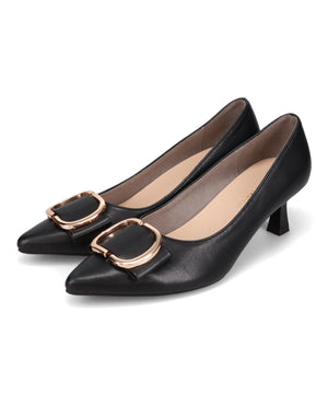 変形リボンモチーフヒールパンプス/61117