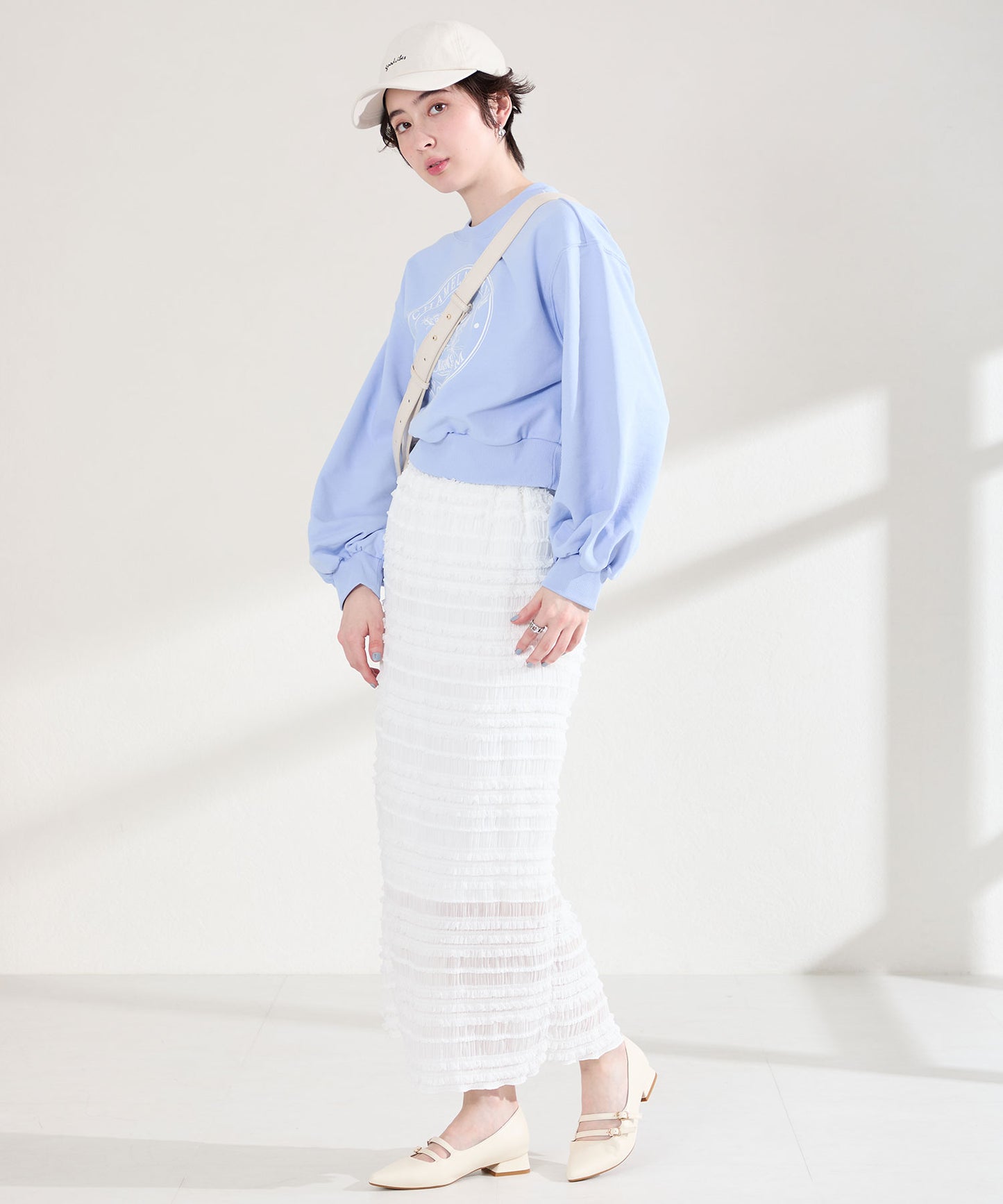 ダブルストラップポインテッドトゥパンプス/61118