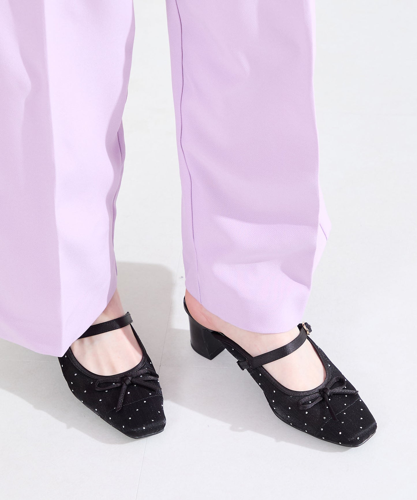 ラインストーン×リボンシアーパンプス/61119