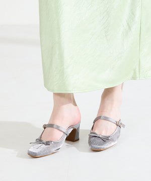 ラインストーン×リボンシアーパンプス/61119