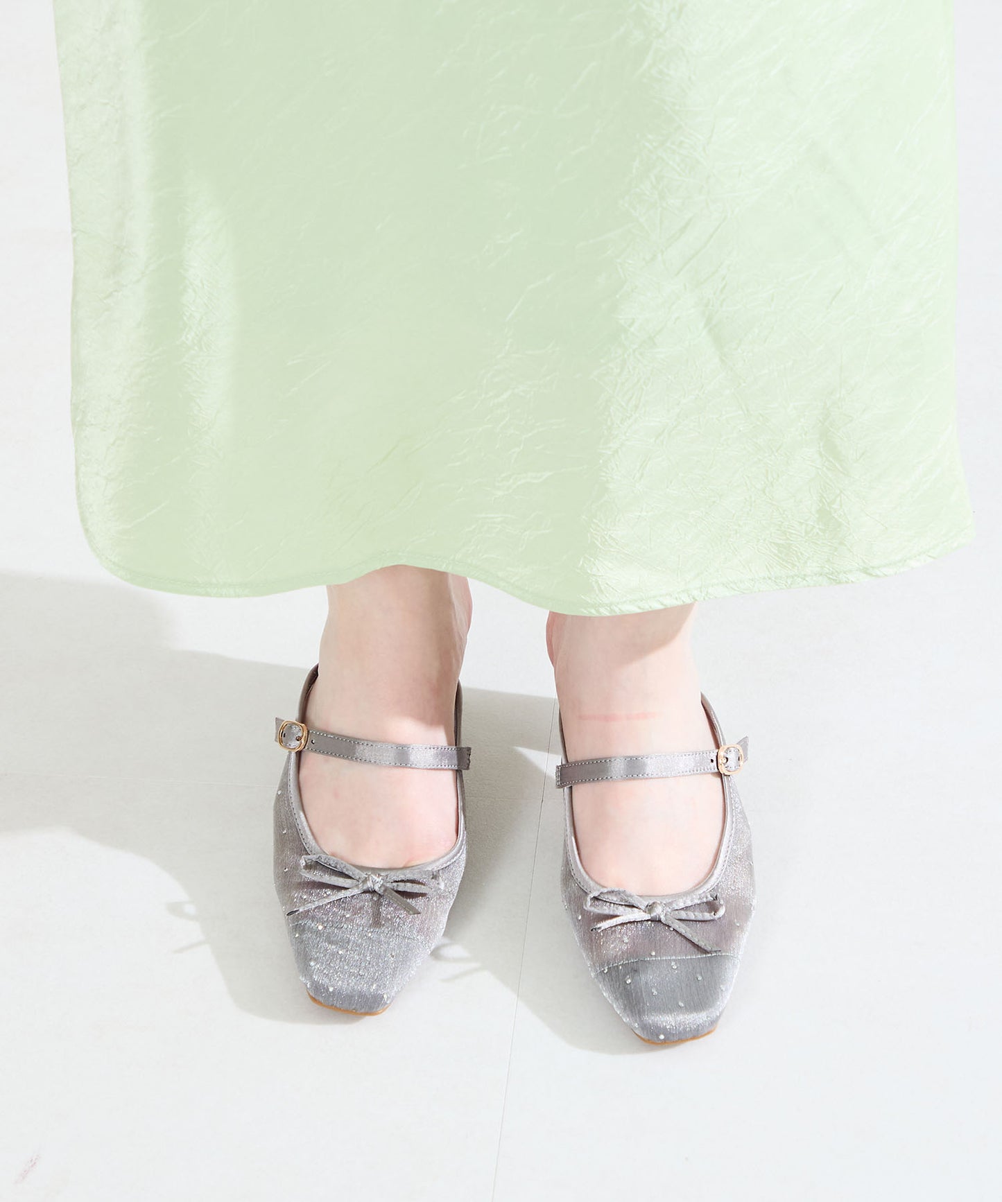 ラインストーン×リボンシアーパンプス/61119