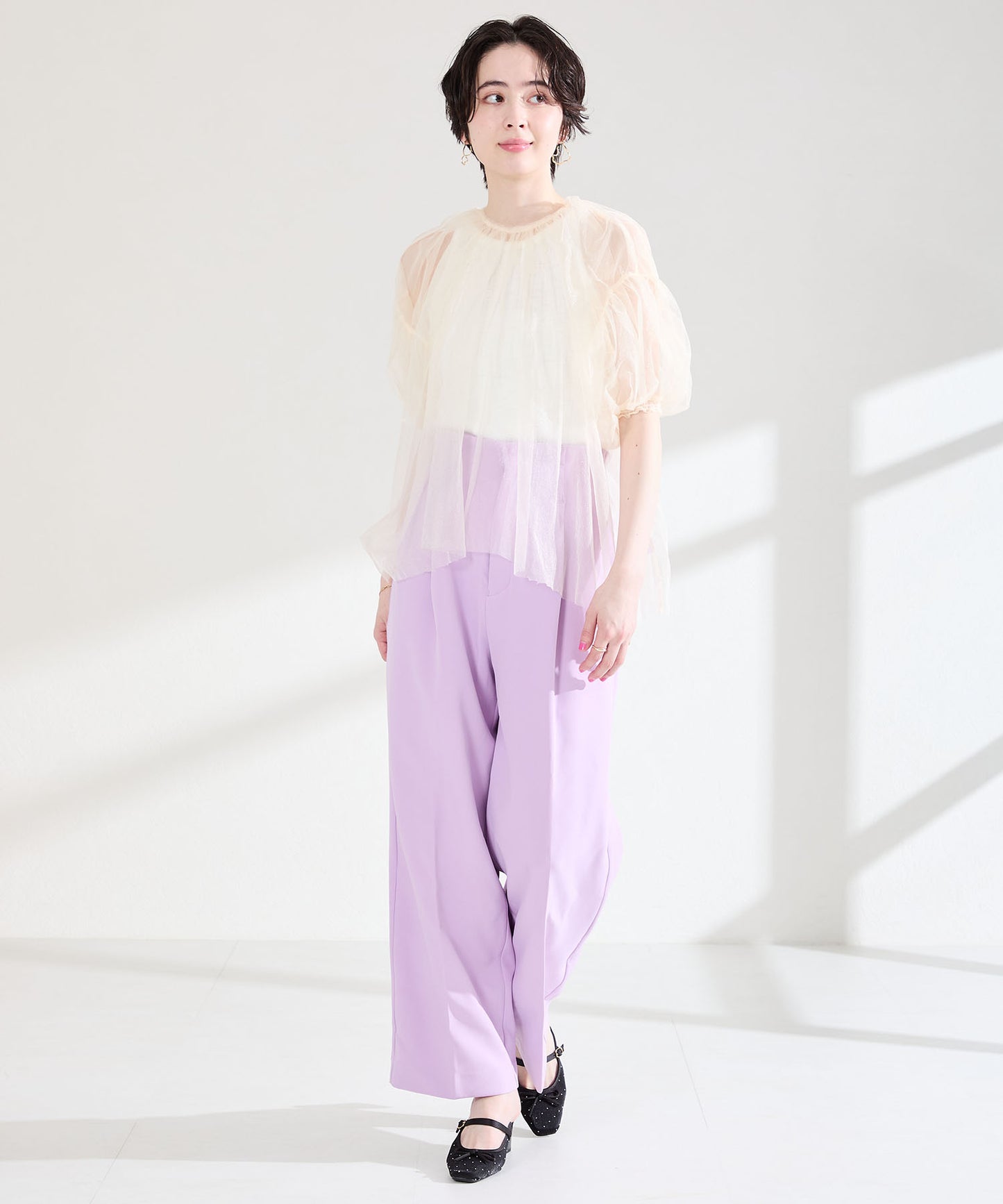 ラインストーン×リボンシアーパンプス/61119