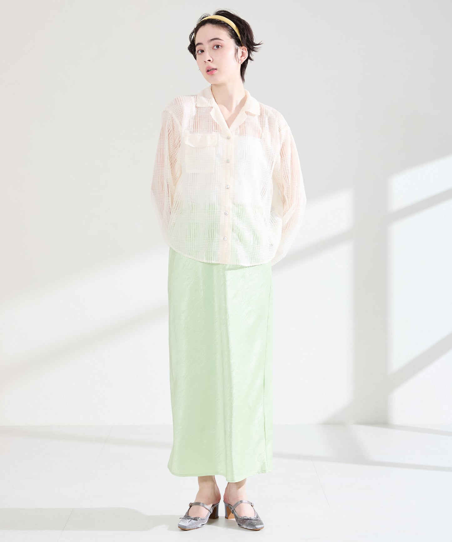 ラインストーン×リボンシアーパンプス/61119