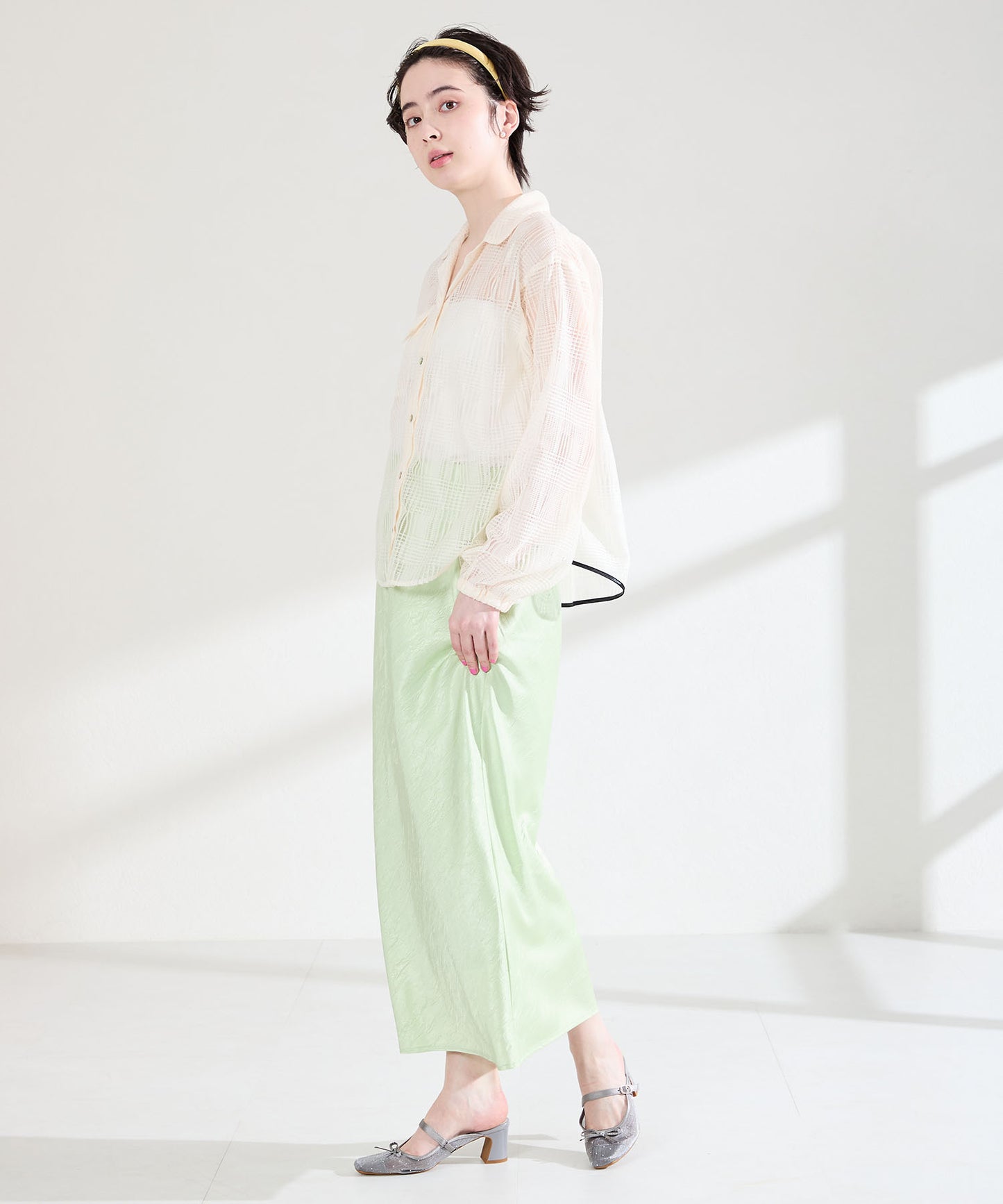 ラインストーン×リボンシアーパンプス/61119