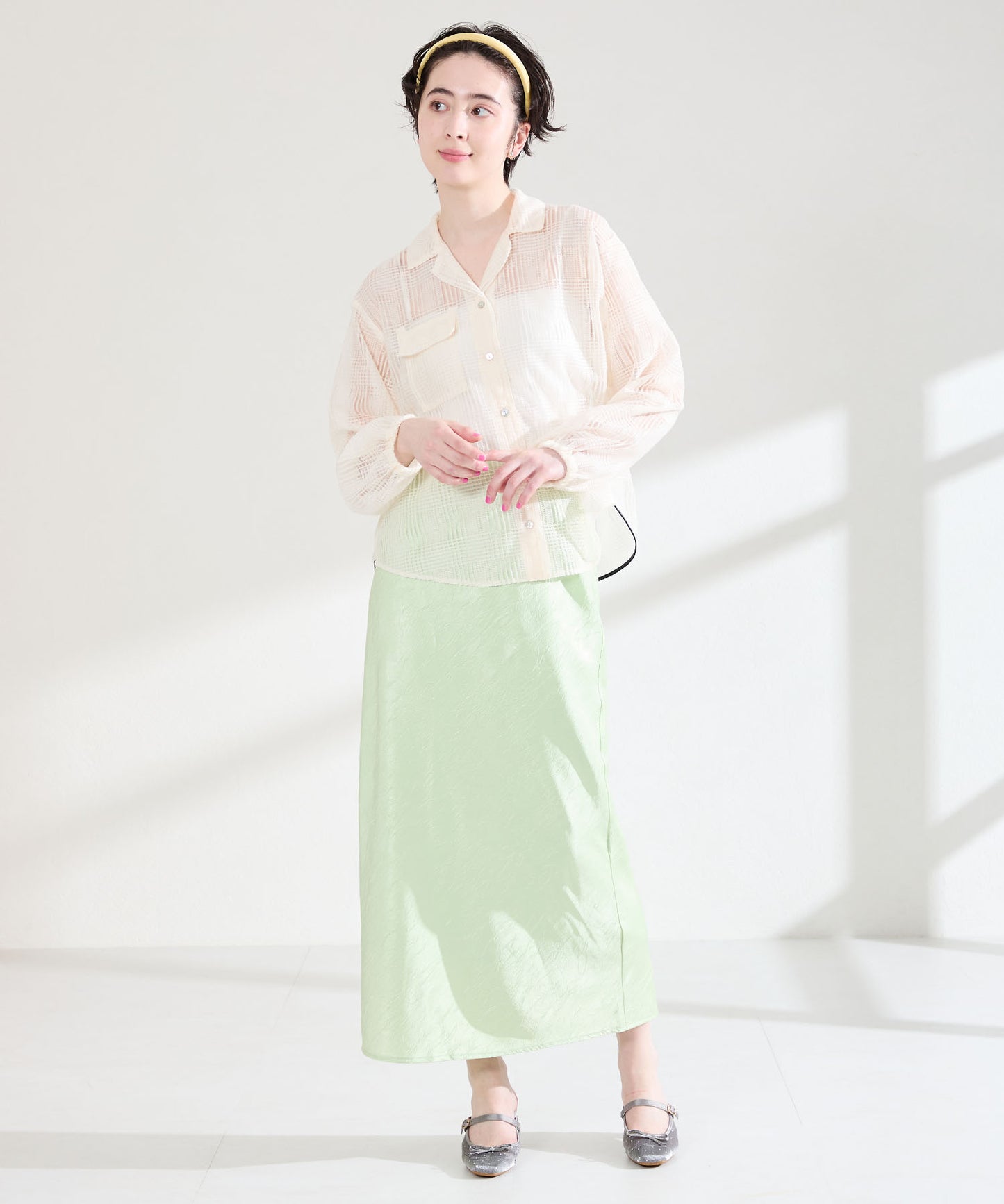 ラインストーン×リボンシアーパンプス/61119