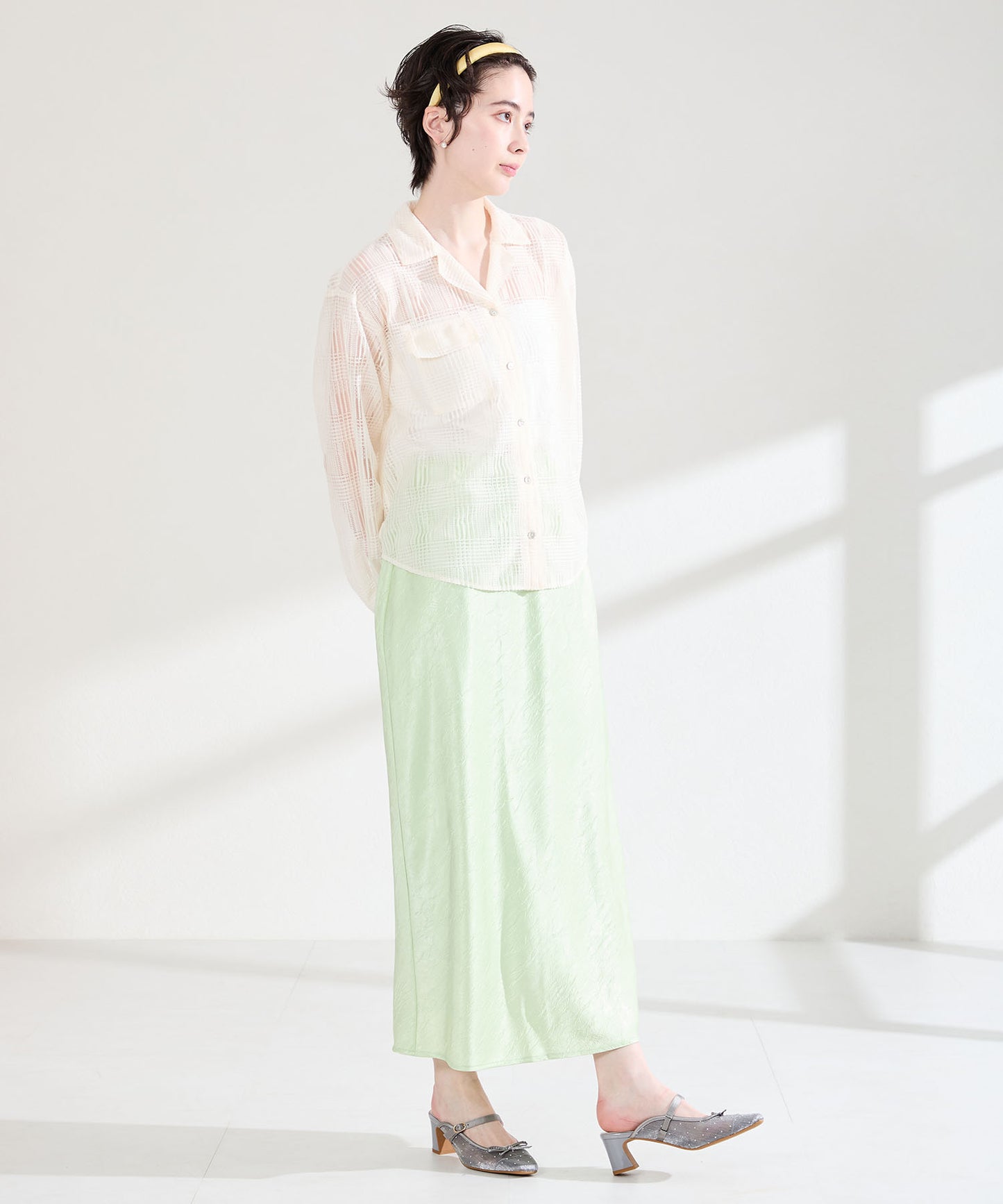 ラインストーン×リボンシアーパンプス/61119