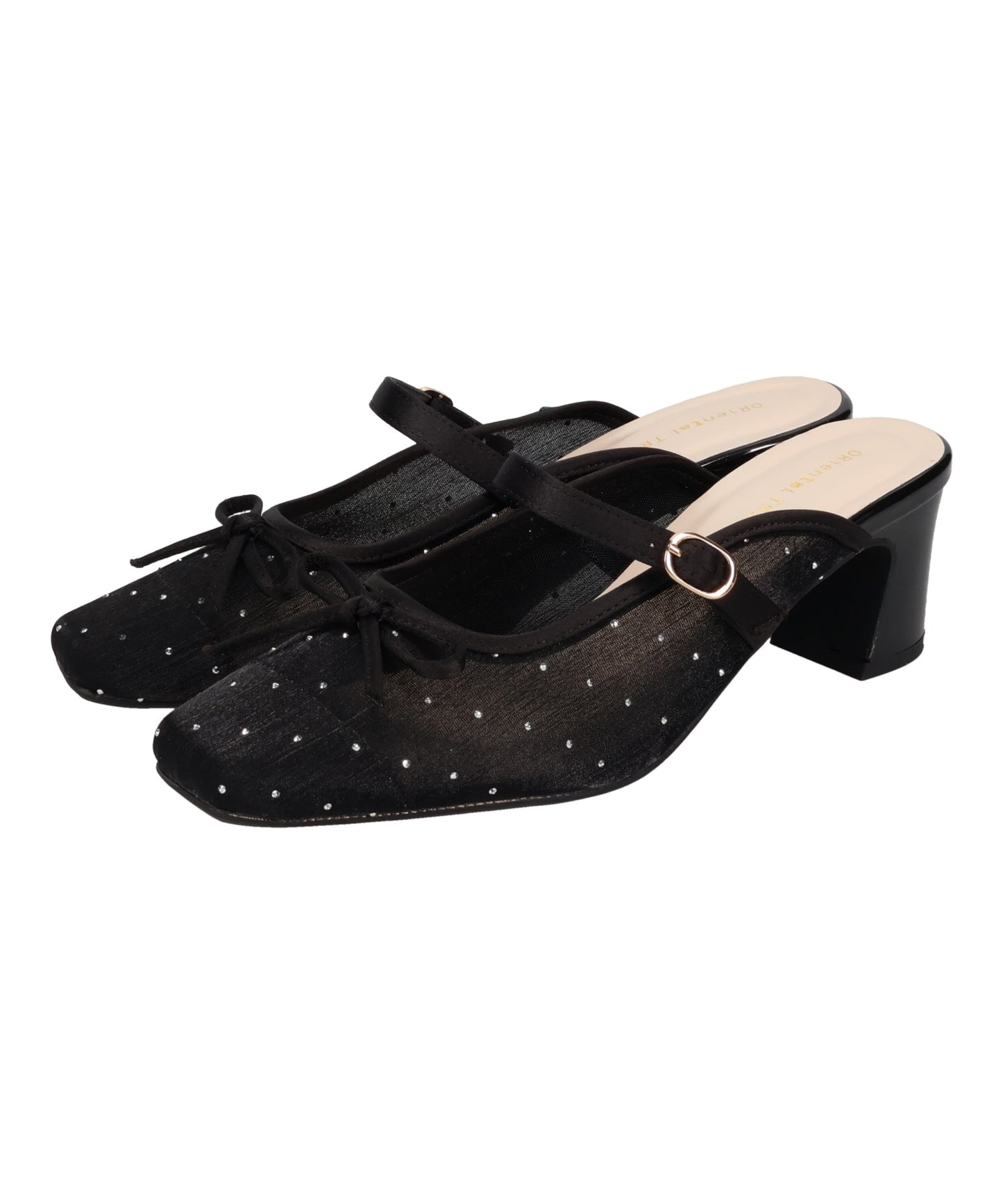 ラインストーン×リボンシアーパンプス/61119