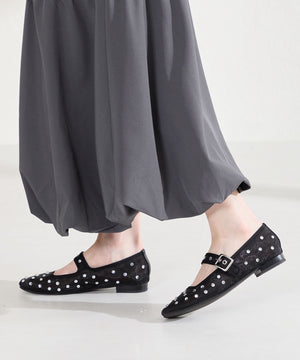 【WEB先行予約/3月下旬発売予定】ビジュー付きシアーメリージェーンパンプス/61120