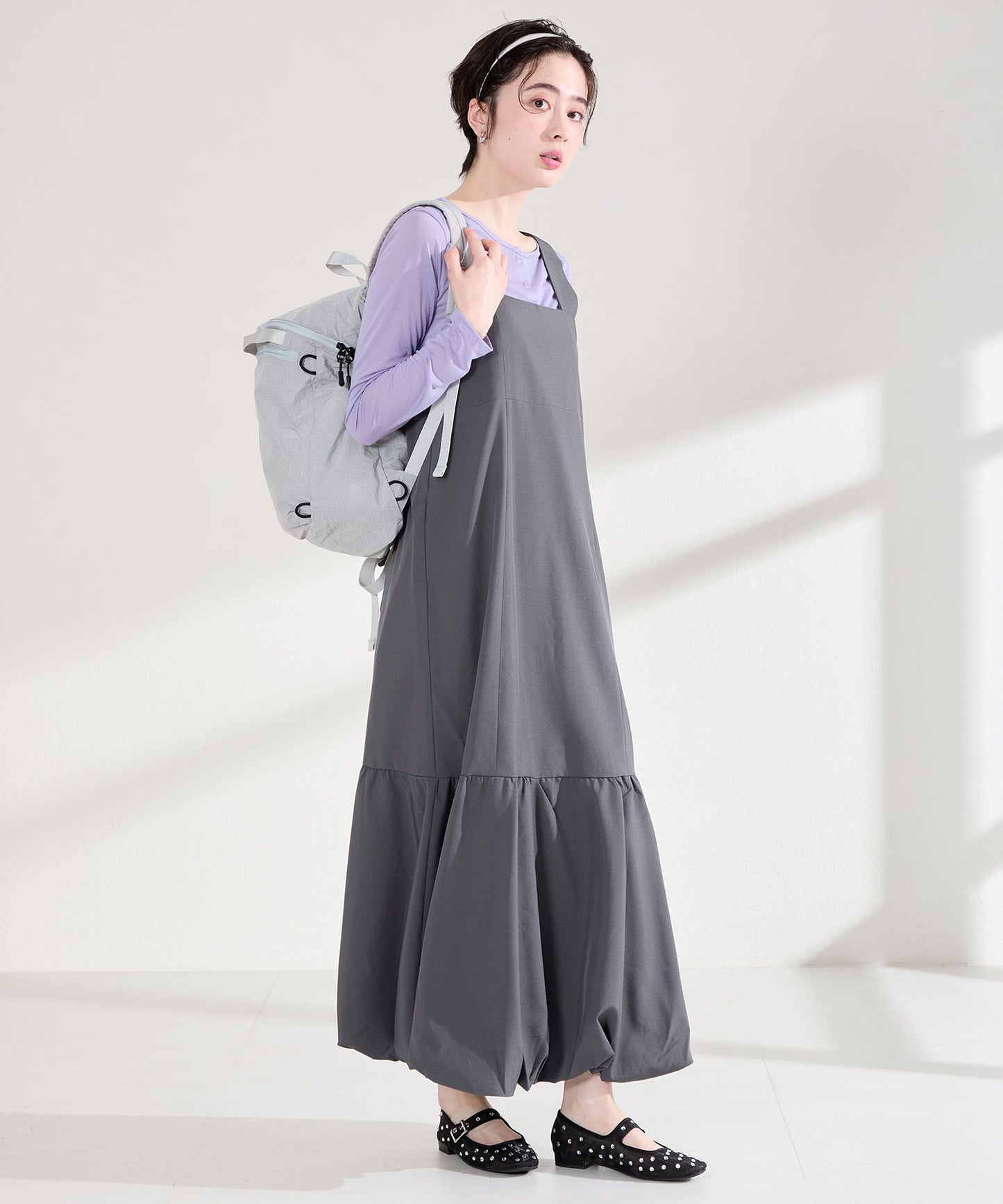 【WEB先行予約/3月下旬発売予定】ビジュー付きシアーメリージェーンパンプス/61120