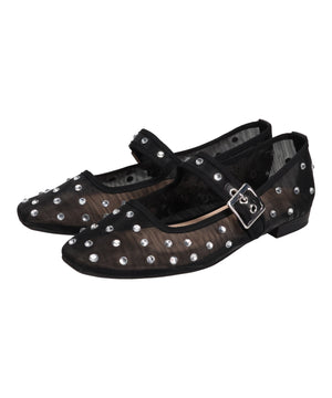 【WEB先行予約/3月下旬発売予定】ビジュー付きシアーメリージェーンパンプス/61120