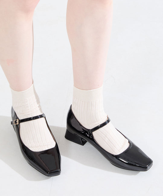 スクエアトゥメリージェーンパンプス/61121