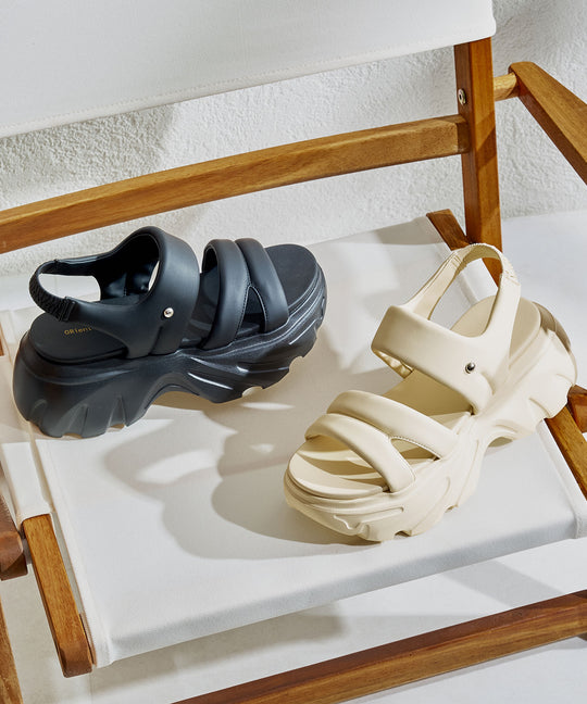 【WEB先行予約/4月上旬発売予定】パデットストラップ厚底サンダル/61202