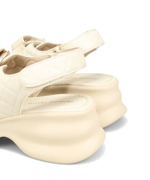 パール×キルティング厚底サンダル/61209