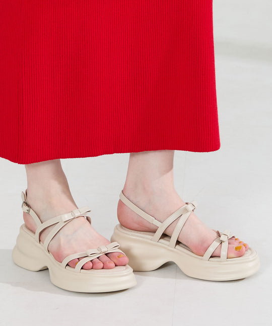 【WEB先行予約/4月中旬発売予定】ダブルリボン厚底サンダル/61211