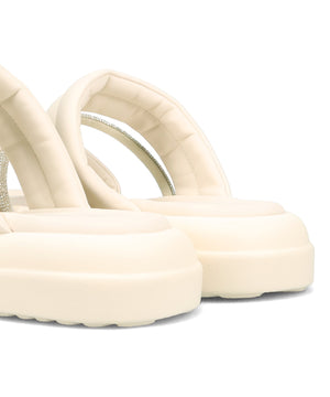 【WEB先行予約/5月下旬発売予定】ラインストーンベルトパデットスライドサンダル/61224