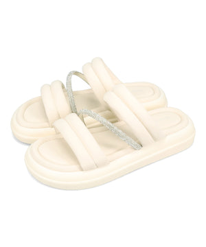 【WEB先行予約/5月下旬発売予定】ラインストーンベルトパデットスライドサンダル/61224