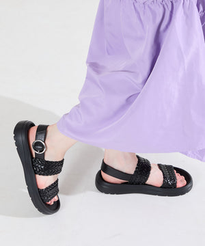 【Fit meサンダル】編みベルトサンダル/61225