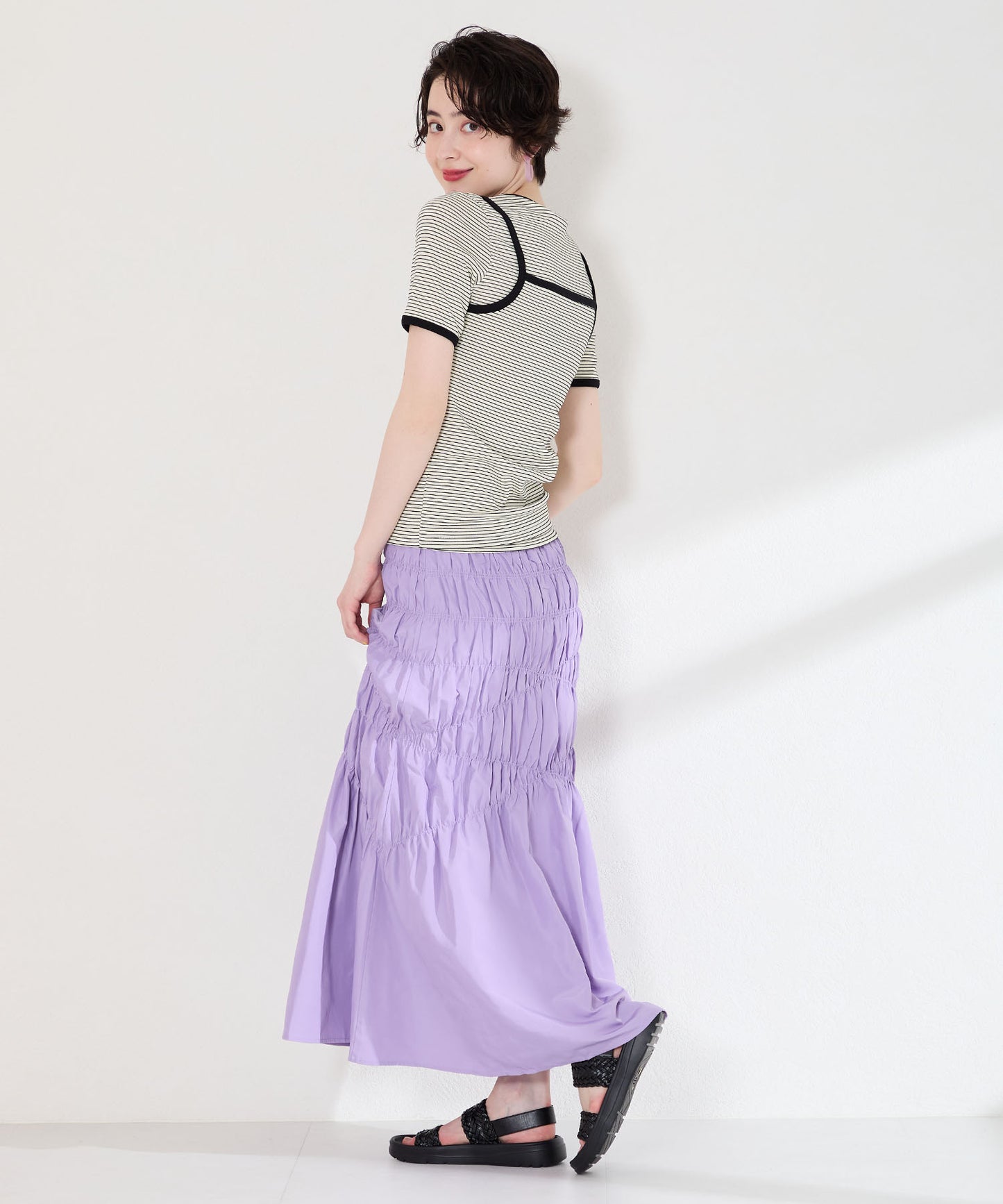 【Fit meサンダル】編みベルトサンダル/61225