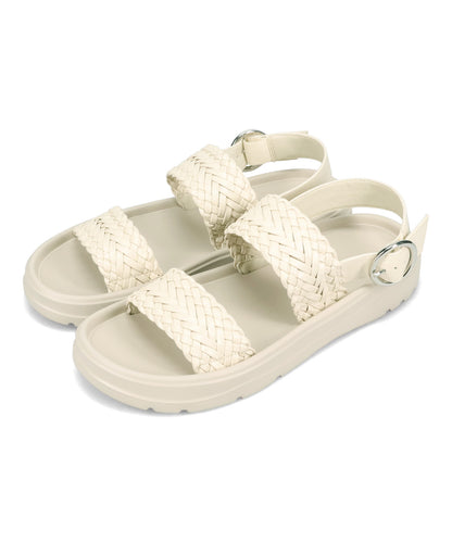 【WEB先行予約/5月下旬発売予定】【Fit meサンダル】編みベルトサンダル/61225