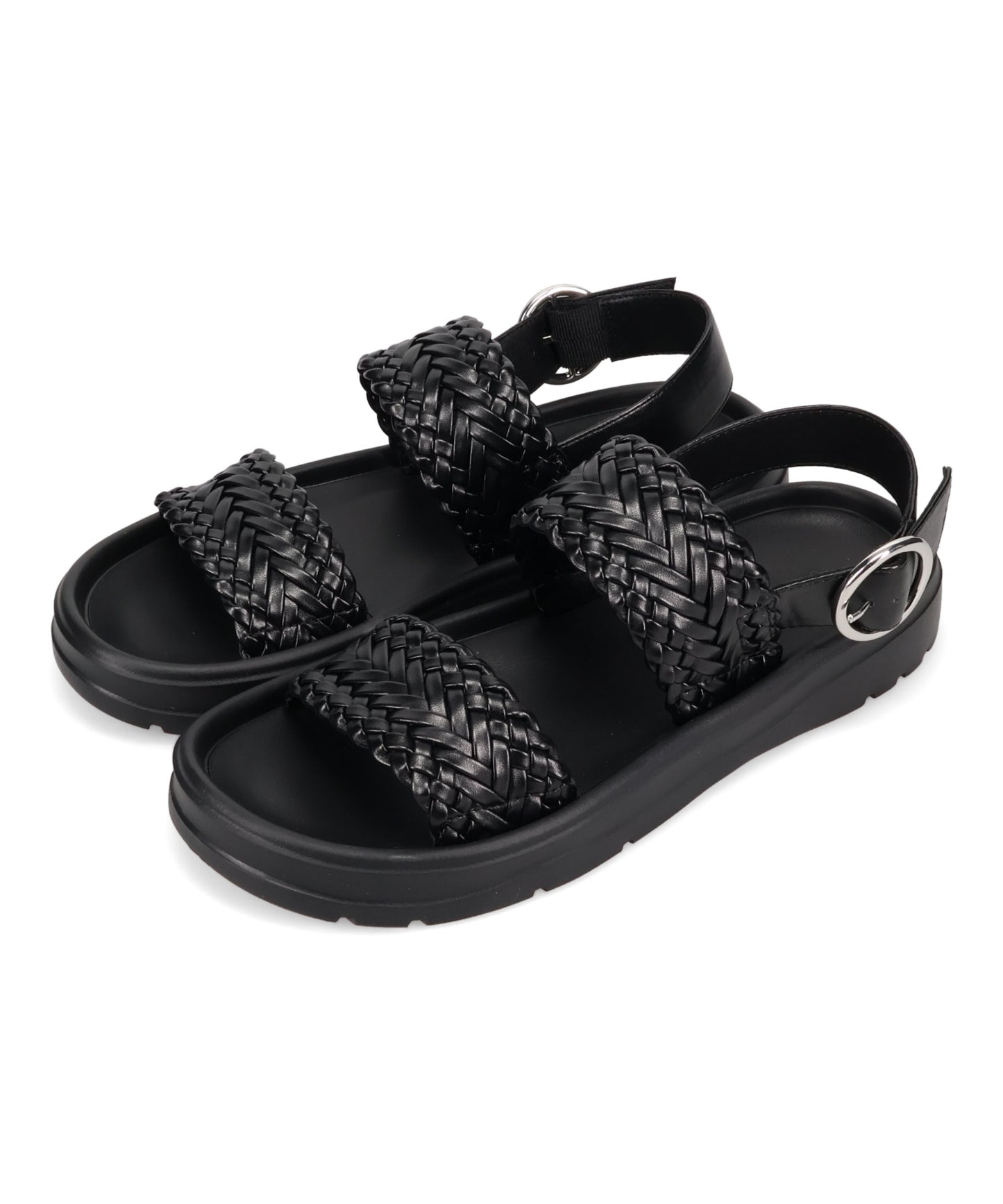 【WEB先行予約/5月下旬発売予定】【Fit meサンダル】編みベルトサンダル/61225