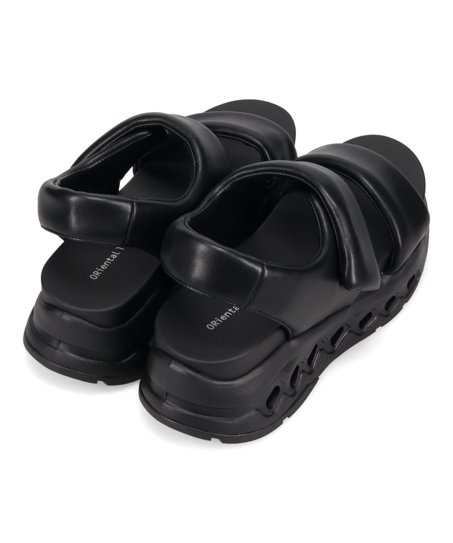  SLIPPER ブラック サンダル WEB先行予約/6月上旬発売予定】スニーカーソールパデットサンダル