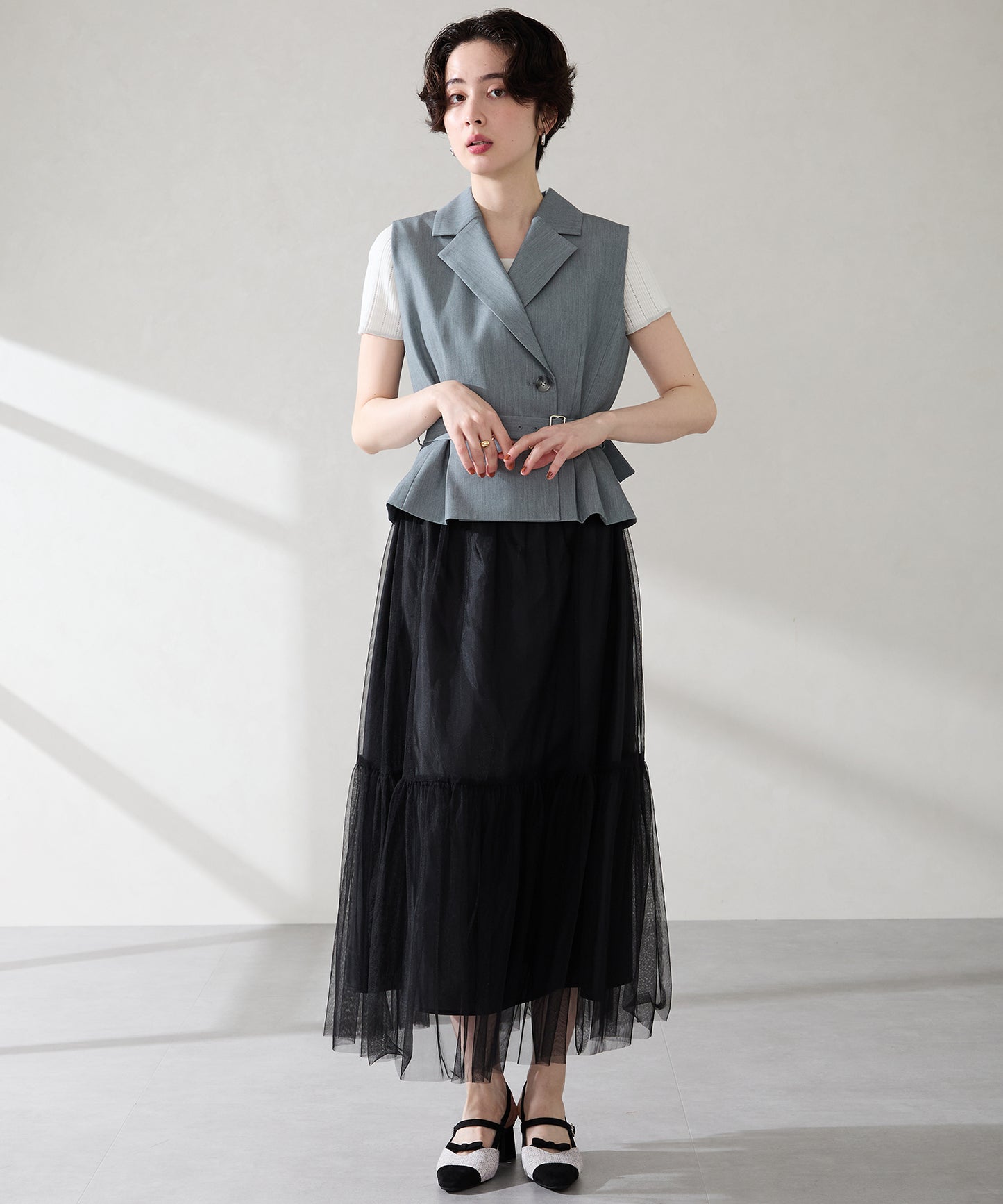 【WEB先行予約/8月中旬発売予定】プチリボンスリングバックパンプス/61306