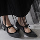 フロントリボンカットワークパンプス/61326
