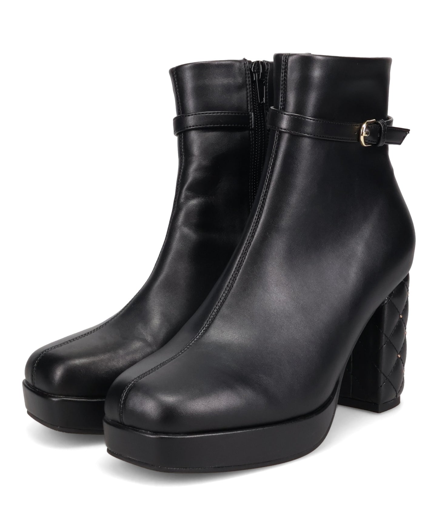 【WEB先行予約/10月上旬発売予定】デザインヒールプラットフォームブーツ/61402