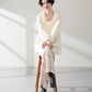 スクエアリボンストレッチヒールブーツ/61413