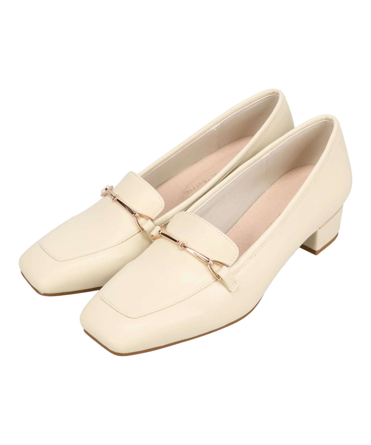 【WEB先行予約/2月下旬発売予定】メタリックラインビットヒールローファー/62101