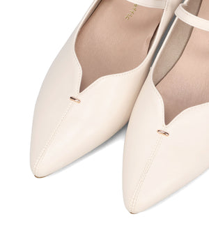 プチメタルパーツストラップヒールパンプス/62102