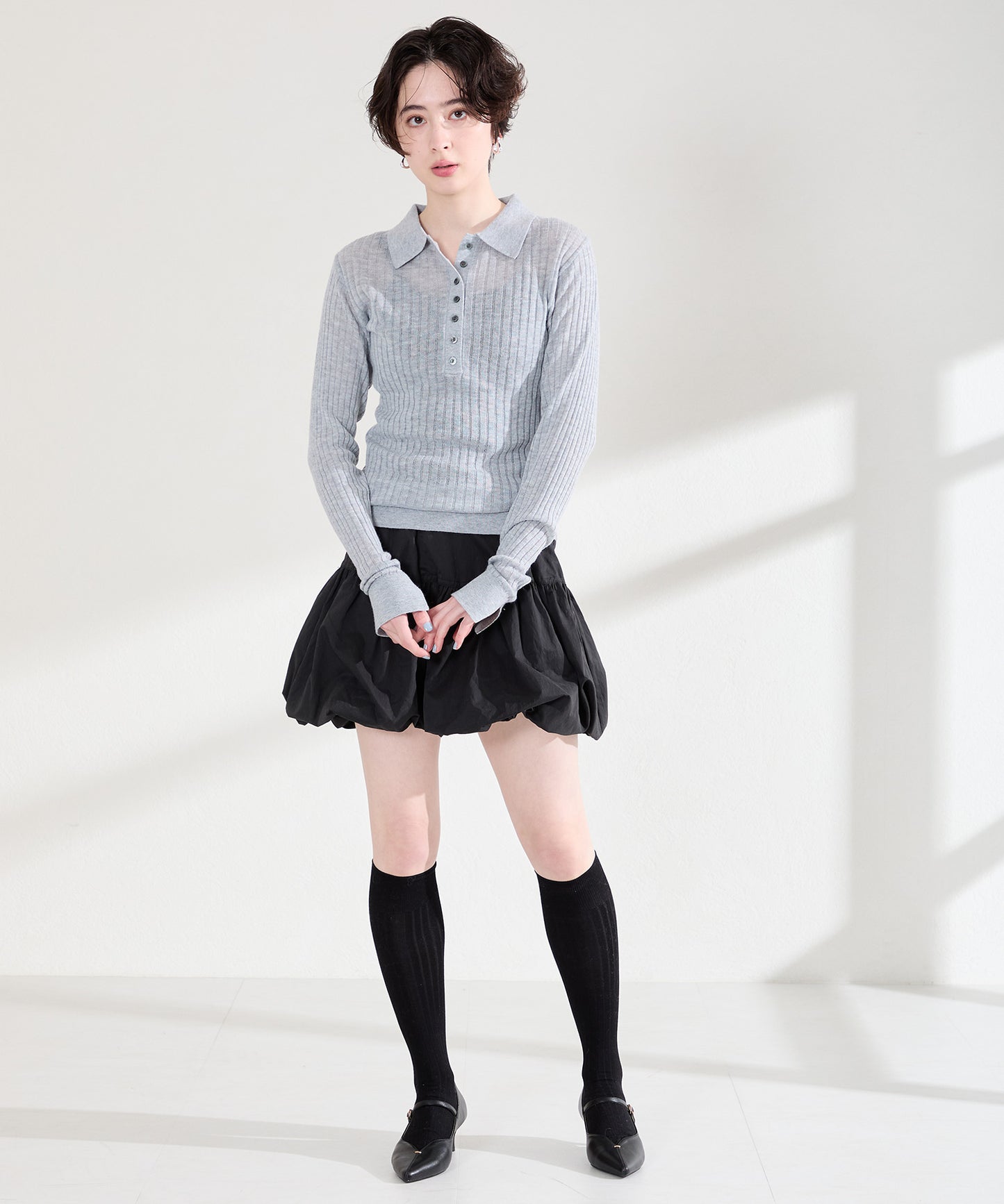 プチメタルパーツストラップヒールパンプス/62102