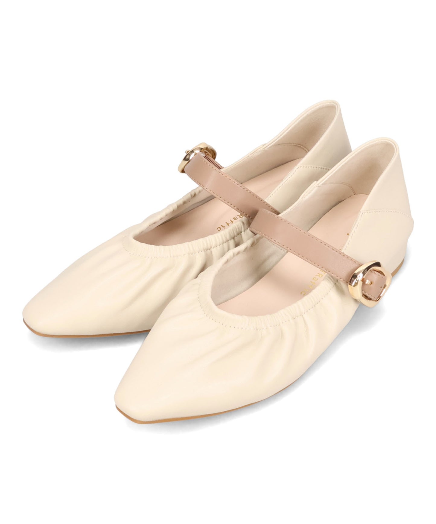 【WEB先行予約/2月下旬発売予定】ギャザーデザインメリージェーンパンプス/62103