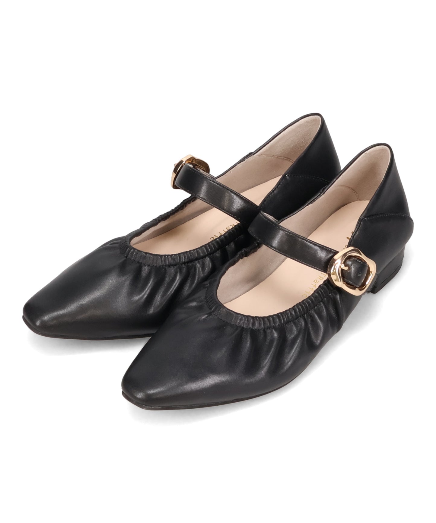 【WEB先行予約/2月下旬発売予定】ギャザーデザインメリージェーンパンプス/62103