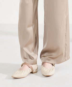 【WEB先行予約/2月下旬発売予定】ギャザーデザインメリージェーンパンプス/62103