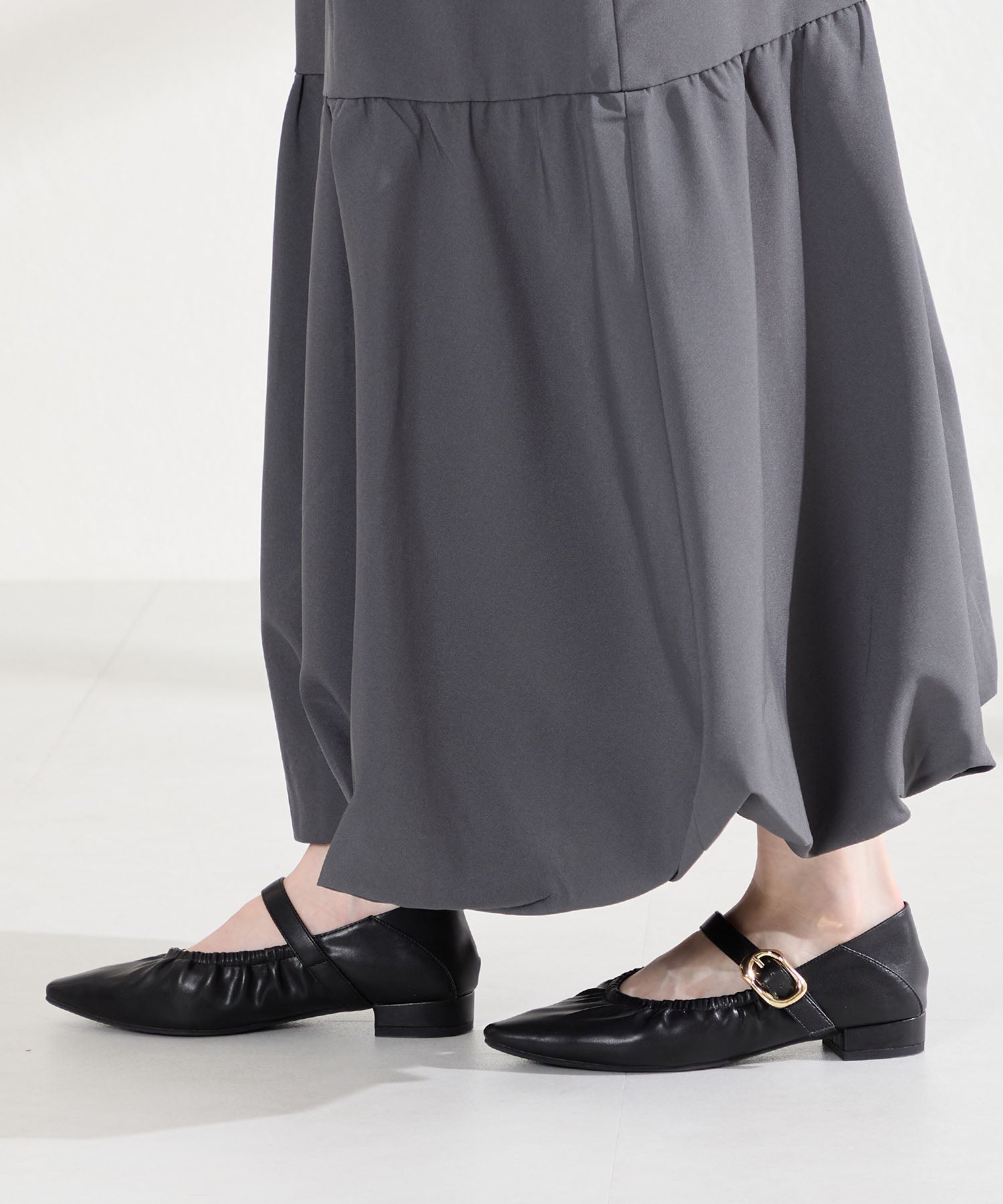 WEB先行予約/2月下旬発売予定】ギャザーデザインメリージェーン