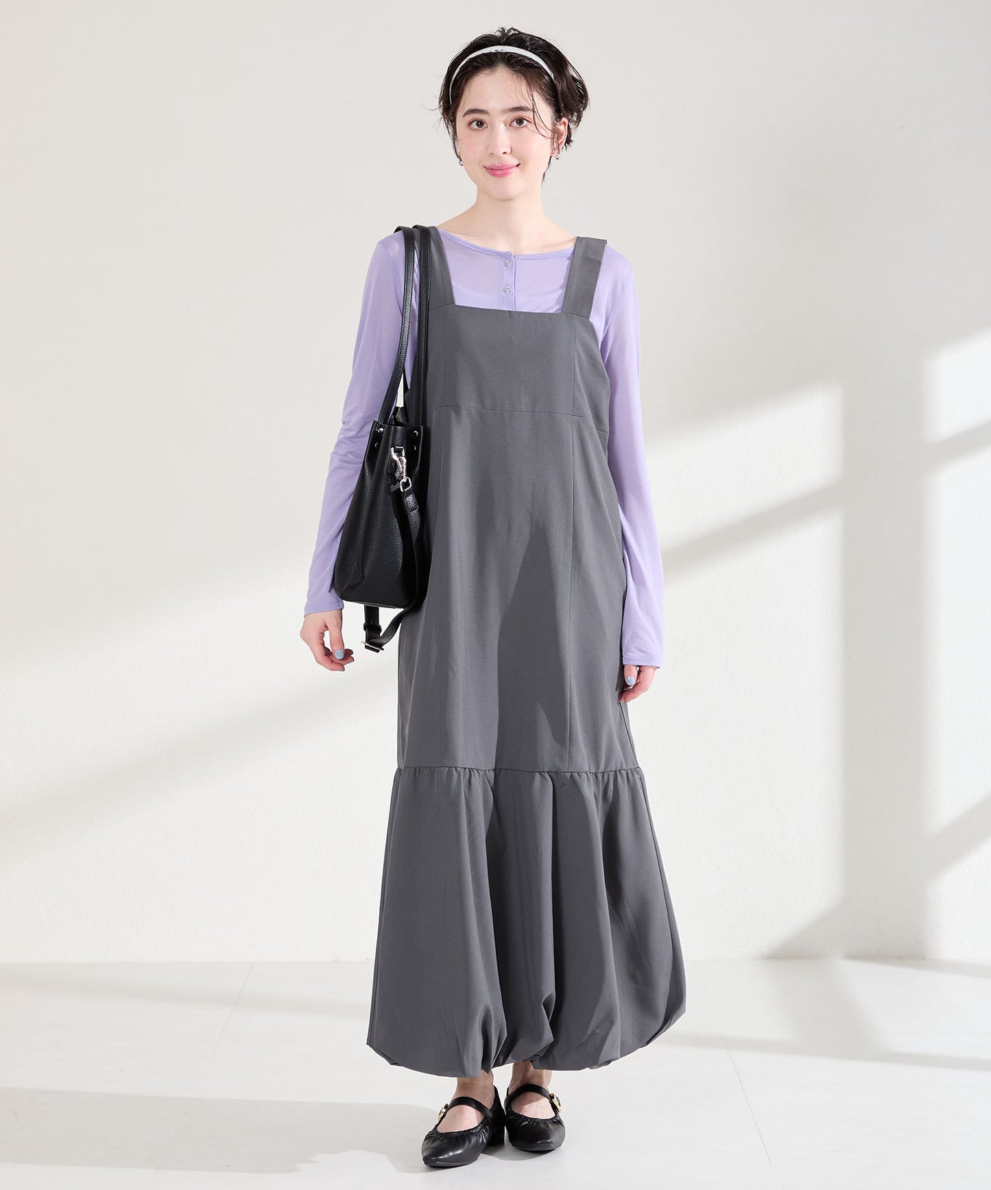 【WEB先行予約/2月下旬発売予定】ギャザーデザインメリージェーンパンプス/62103