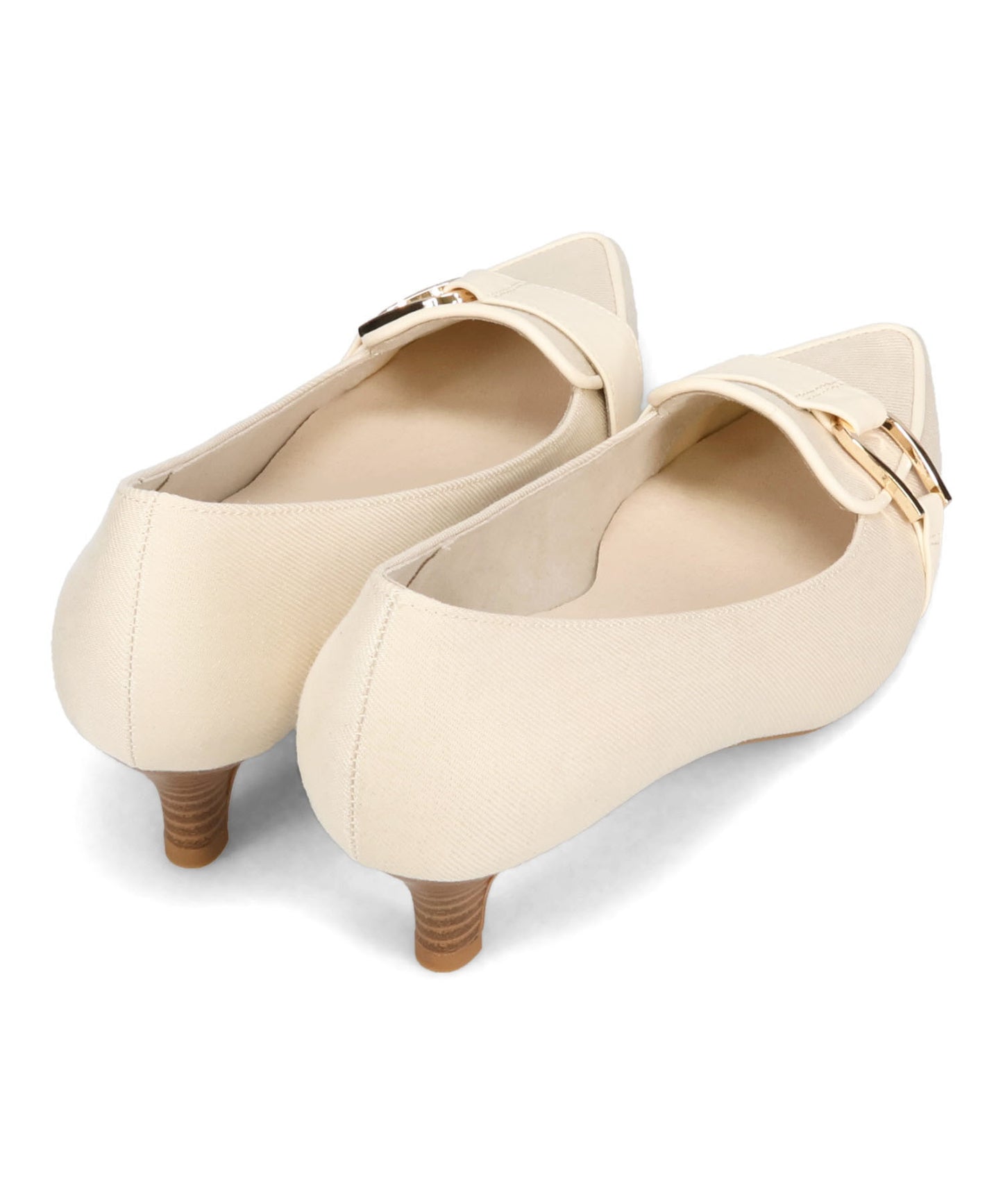 サイドバックルポインテッドトゥパンプス/62104