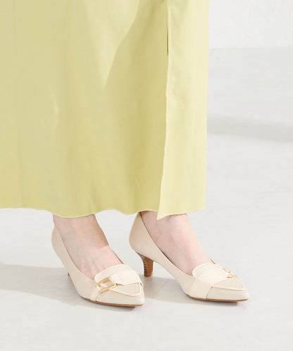 サイドバックルポインテッドトゥパンプス/62104